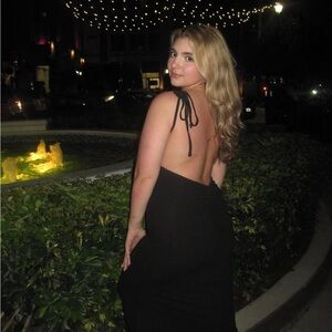 Elegant PINK Backless Dress